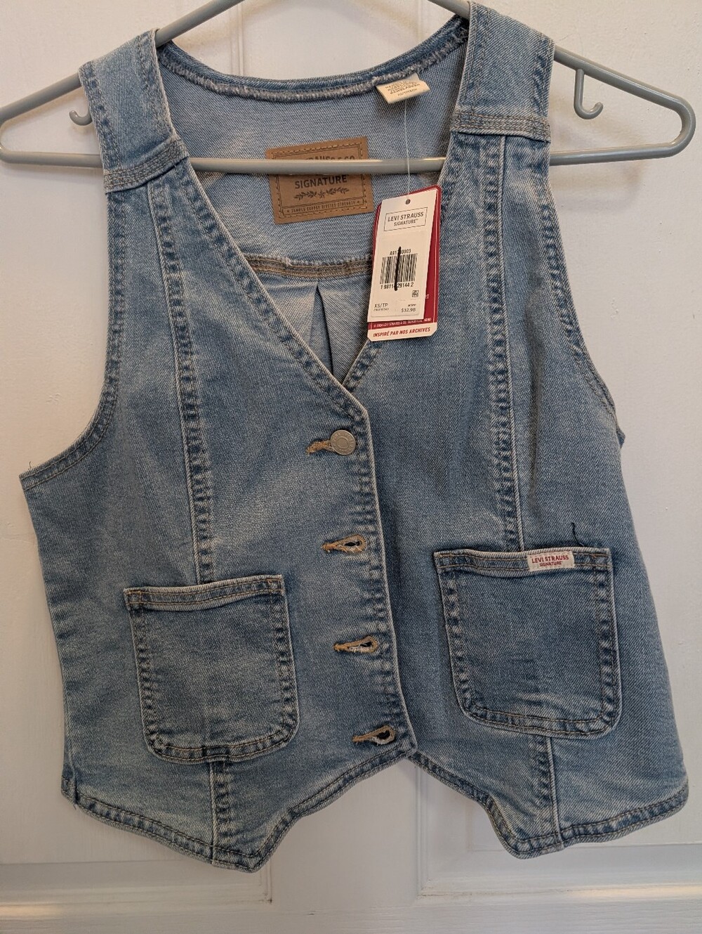 Levi Strauss XS Denim Vest NWT
